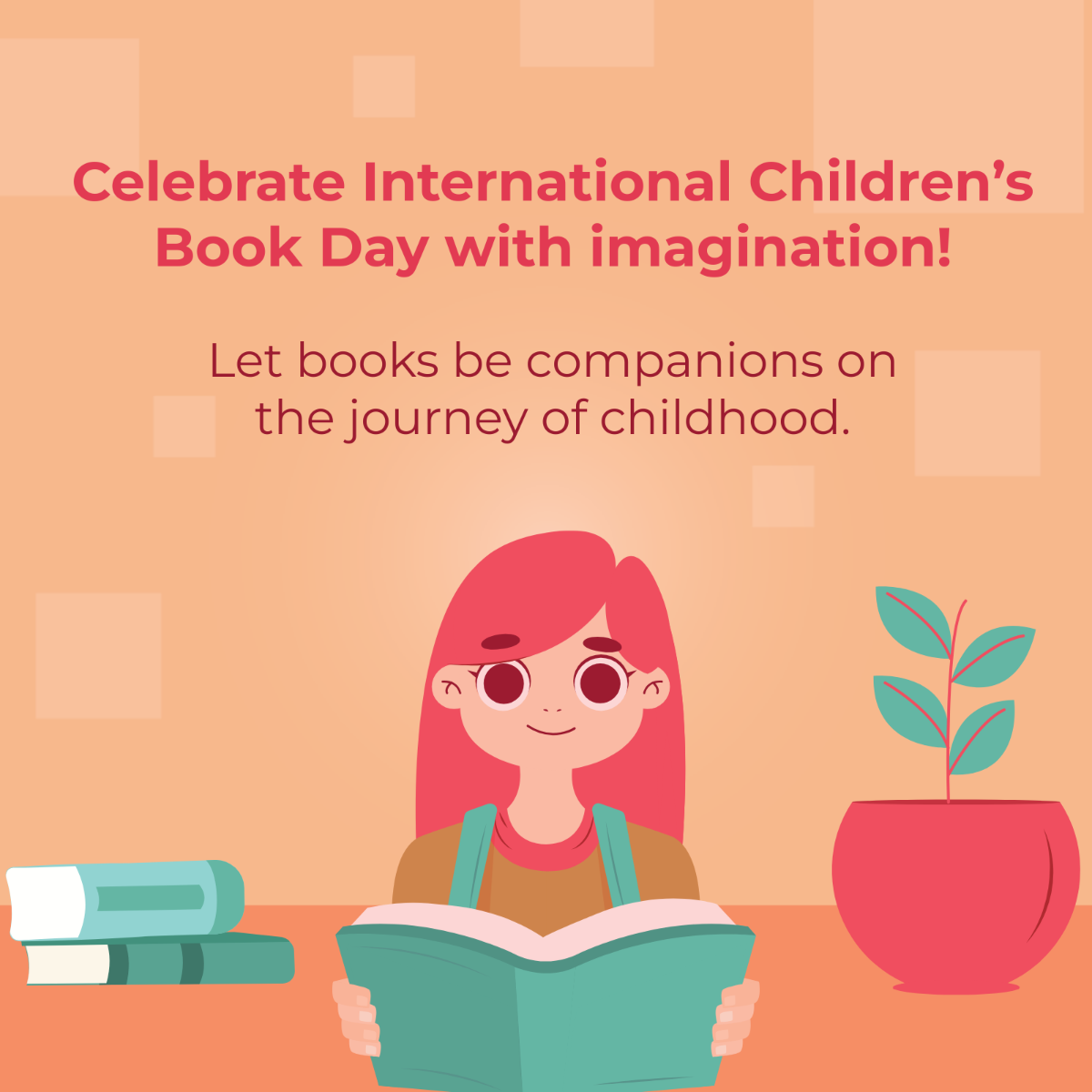  International Children’s Book Day  WhatsApp Post Template