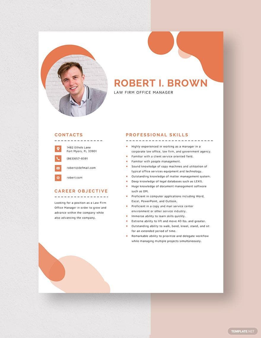 office manager resume