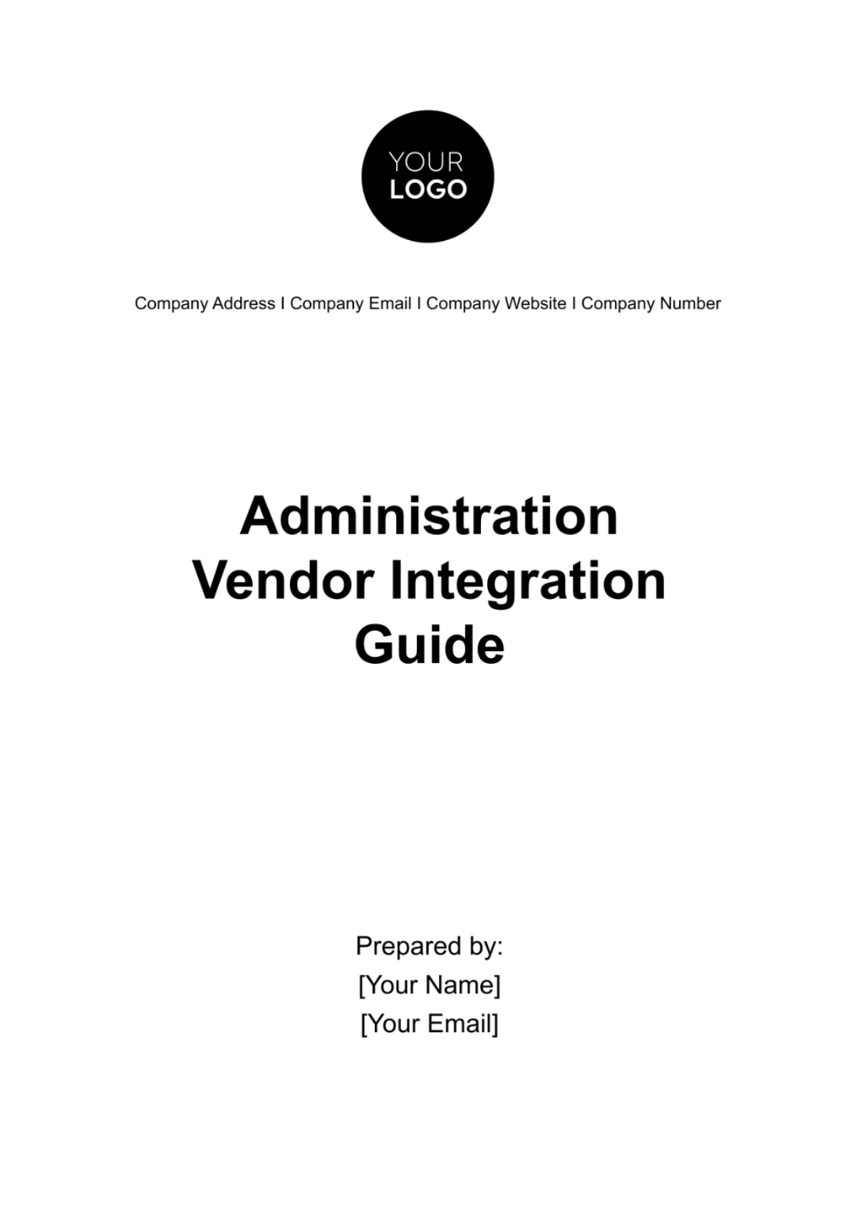 Administration Vendor Integration Guide Template - Edit Online & Download