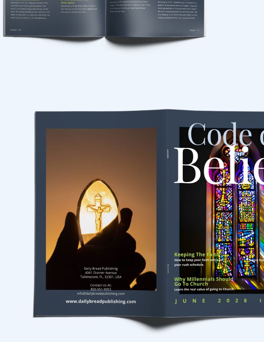 Church Campaign Magazine Template