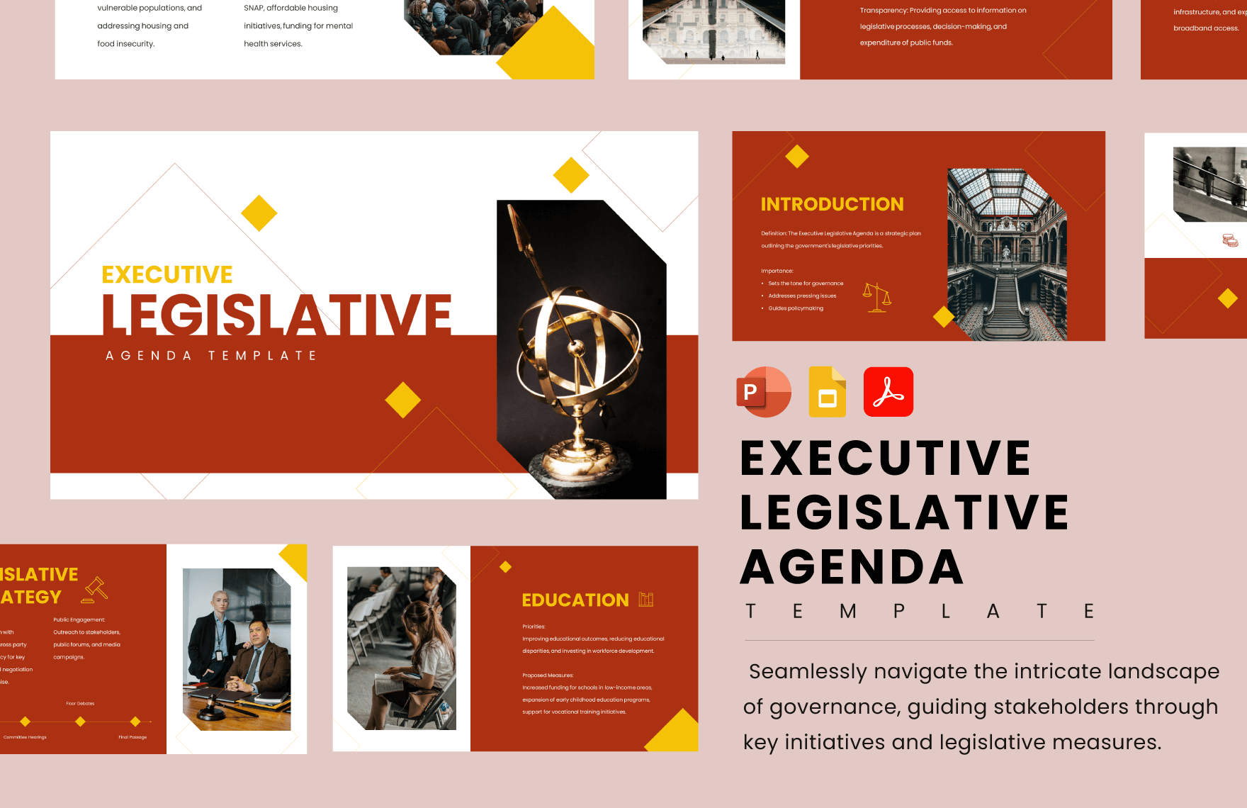 Executive Legislative Agenda Template