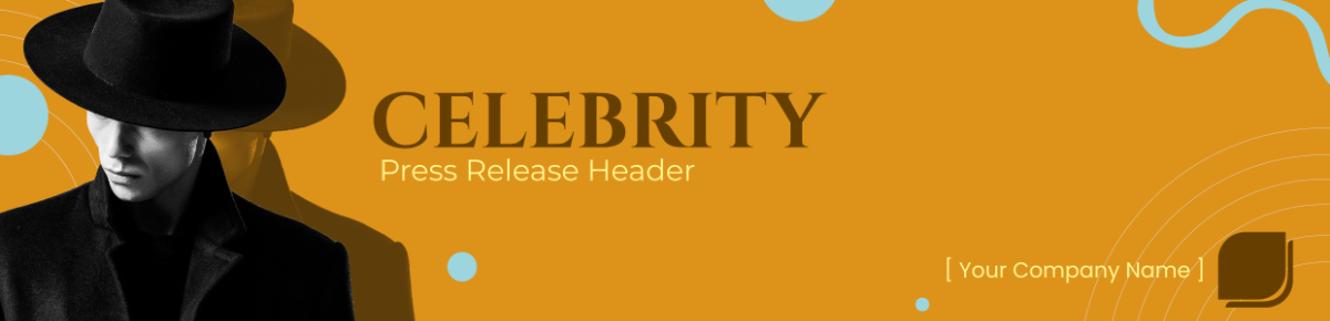 Celebrity Press Release Header Template - Edit Online & Download