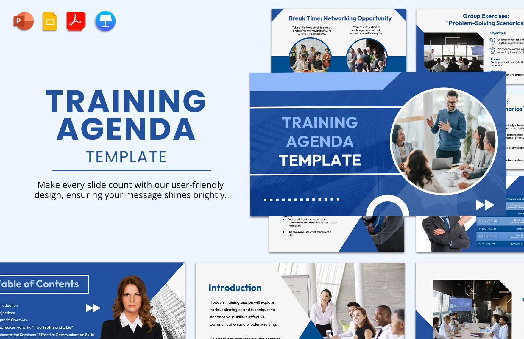 Free Editable Agenda Templates In PowerPoint To Download