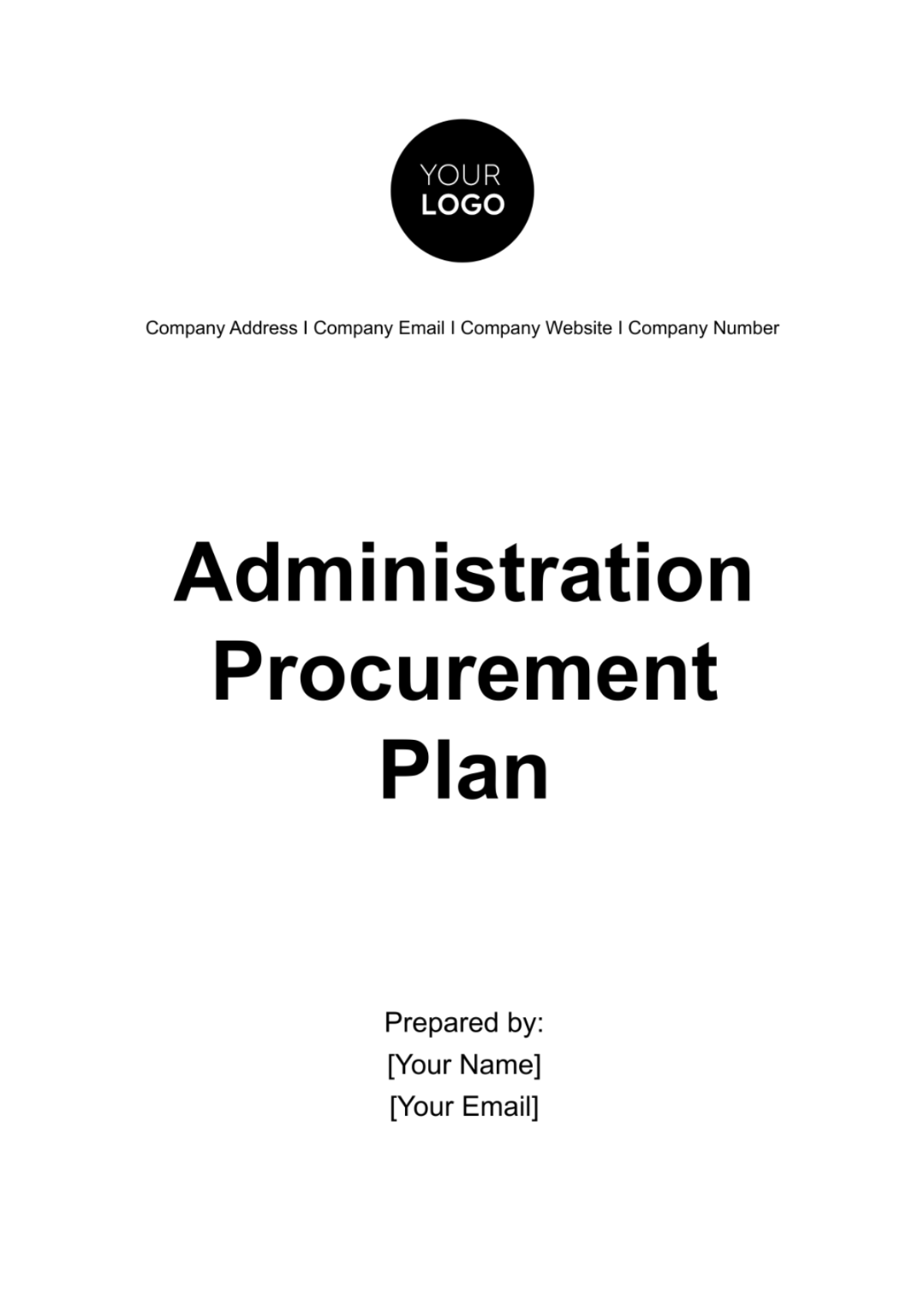 Administration Procurement Plan Template - Edit Online & Download