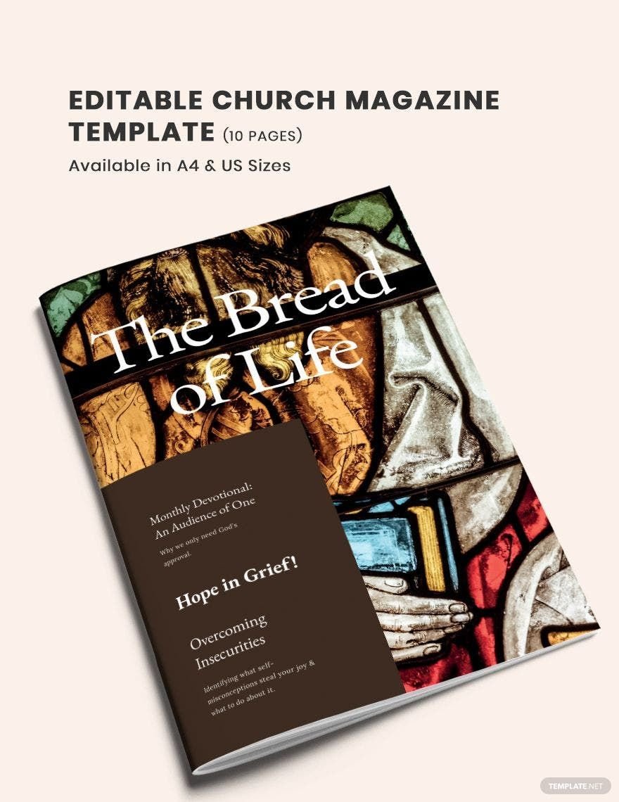 Editable Church Magazine Template