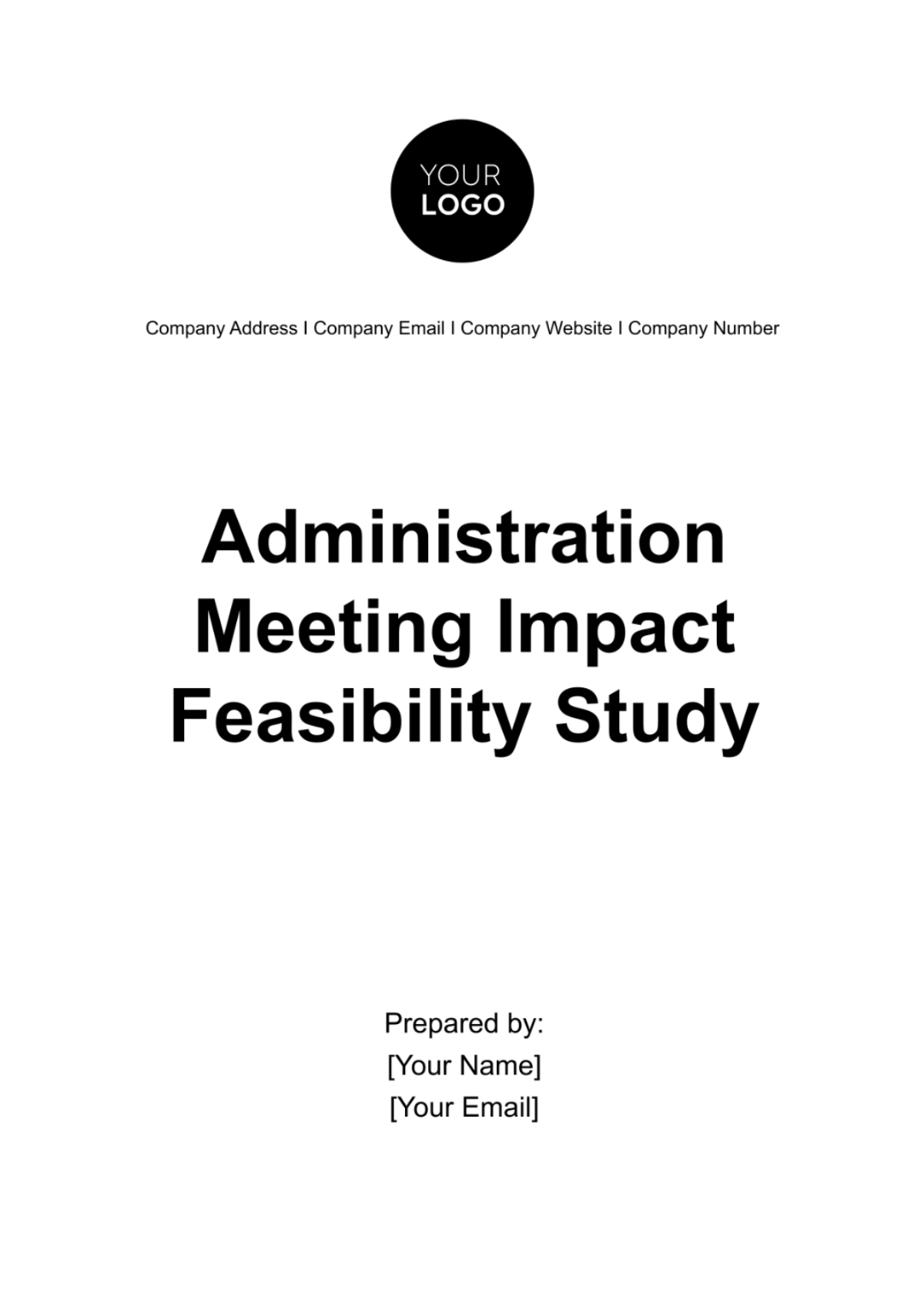 Administration Meeting Impact Feasibility Study Template - Edit Online & Download