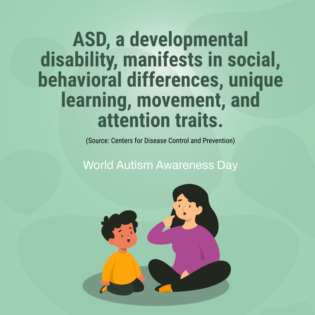  World Autism Awareness Day  LinkedIn Post Template