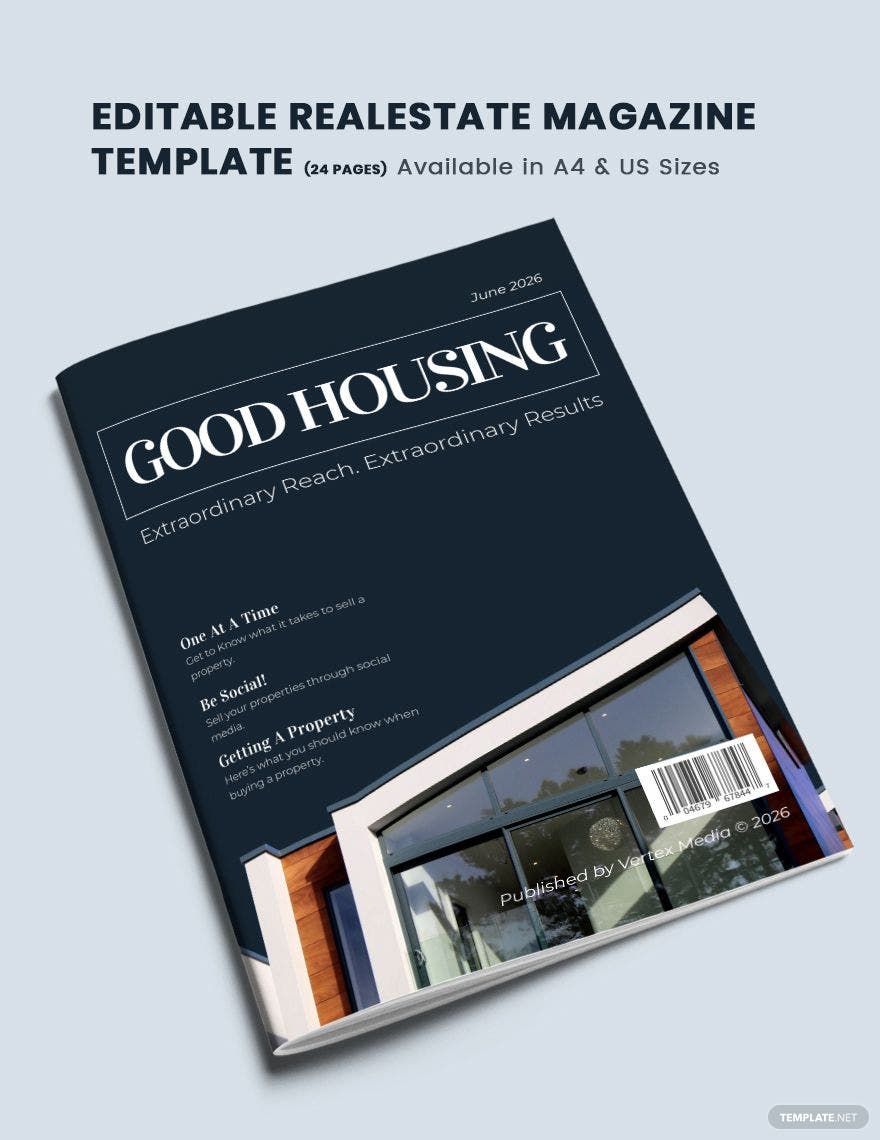 Editable Real Estate Magazine Template