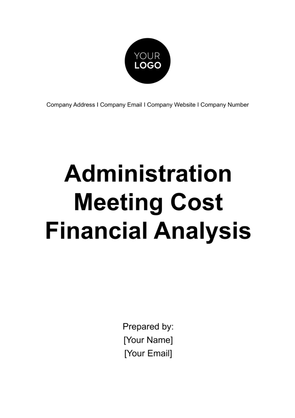 Administration Meeting Cost Financial Analysis Template - Edit Online & Download