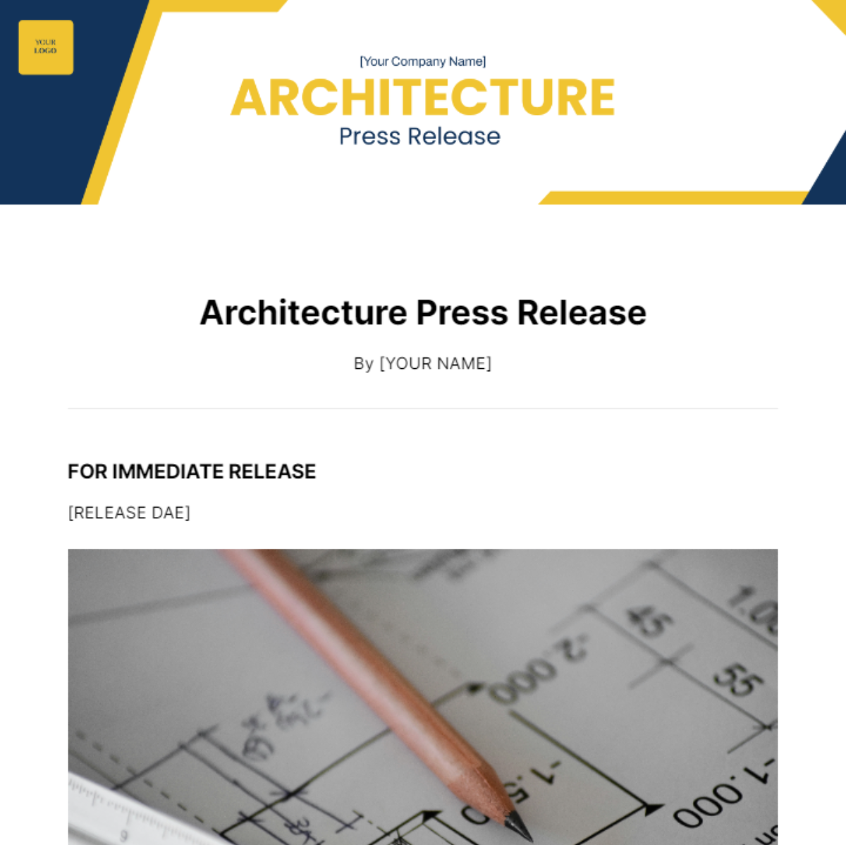 Architecture Press Release Template