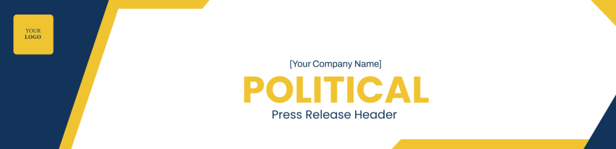 Political Press Release Header Template - Edit Online & Download