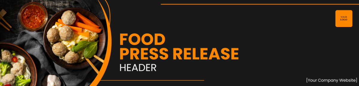 Food Press Release Header Template - Edit Online & Download