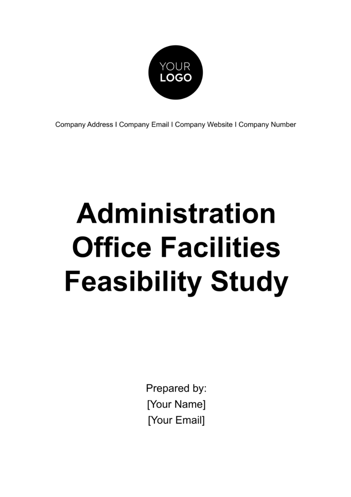 Administration Office Facilities Feasibility Study Template