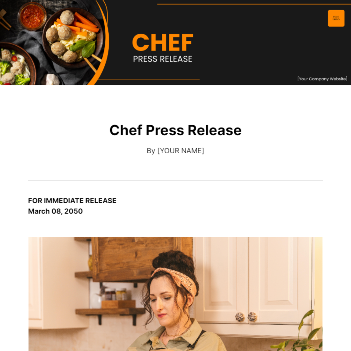 Chef Press Release Template