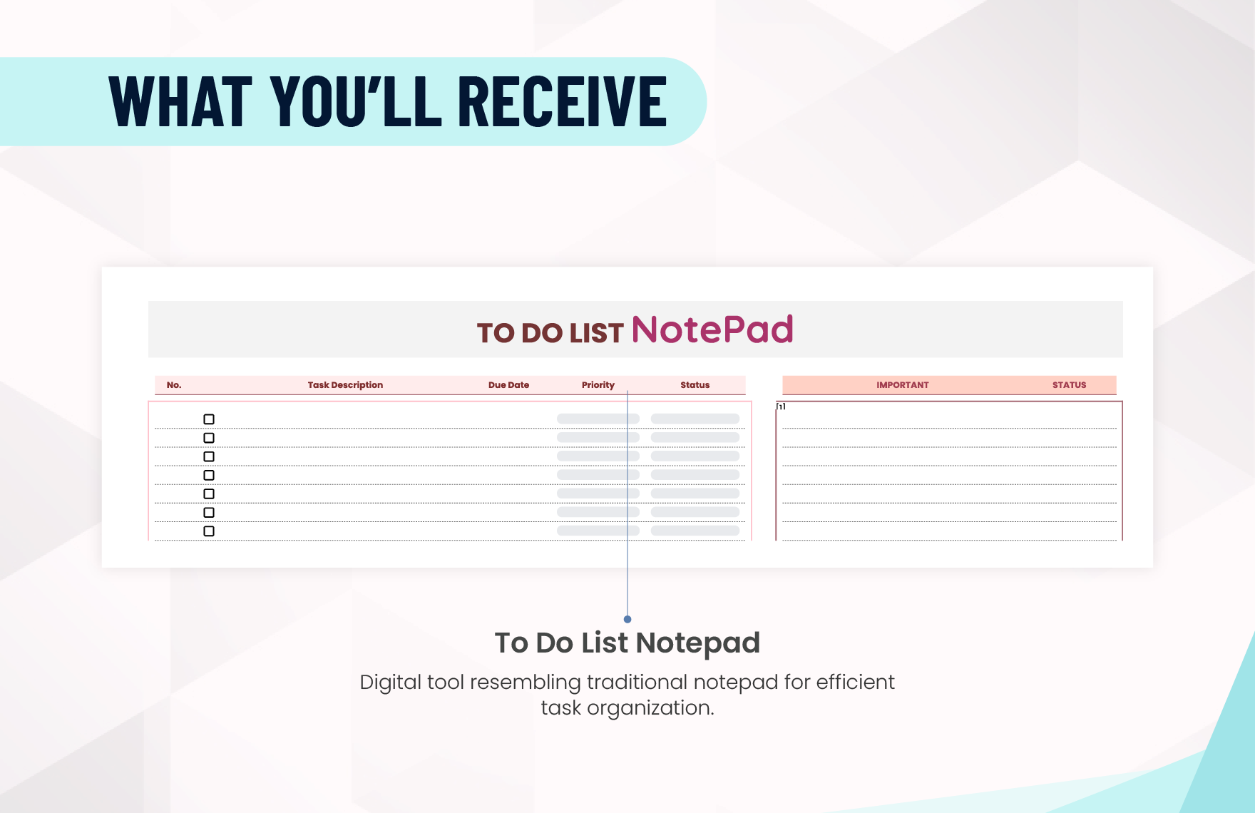 To Do List Notepad Template