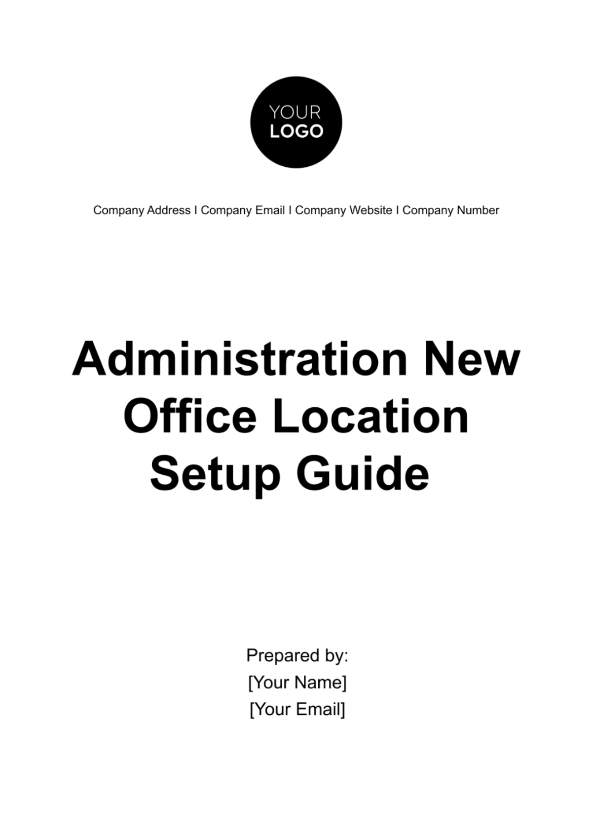 Administration New Office Location Setup Guide Template