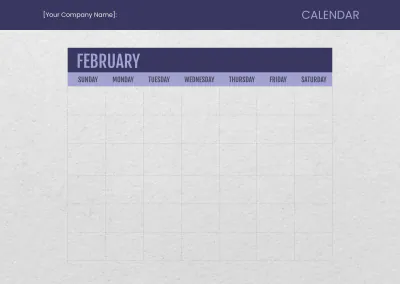 Free Blank Monthly Calendar to Edit Online