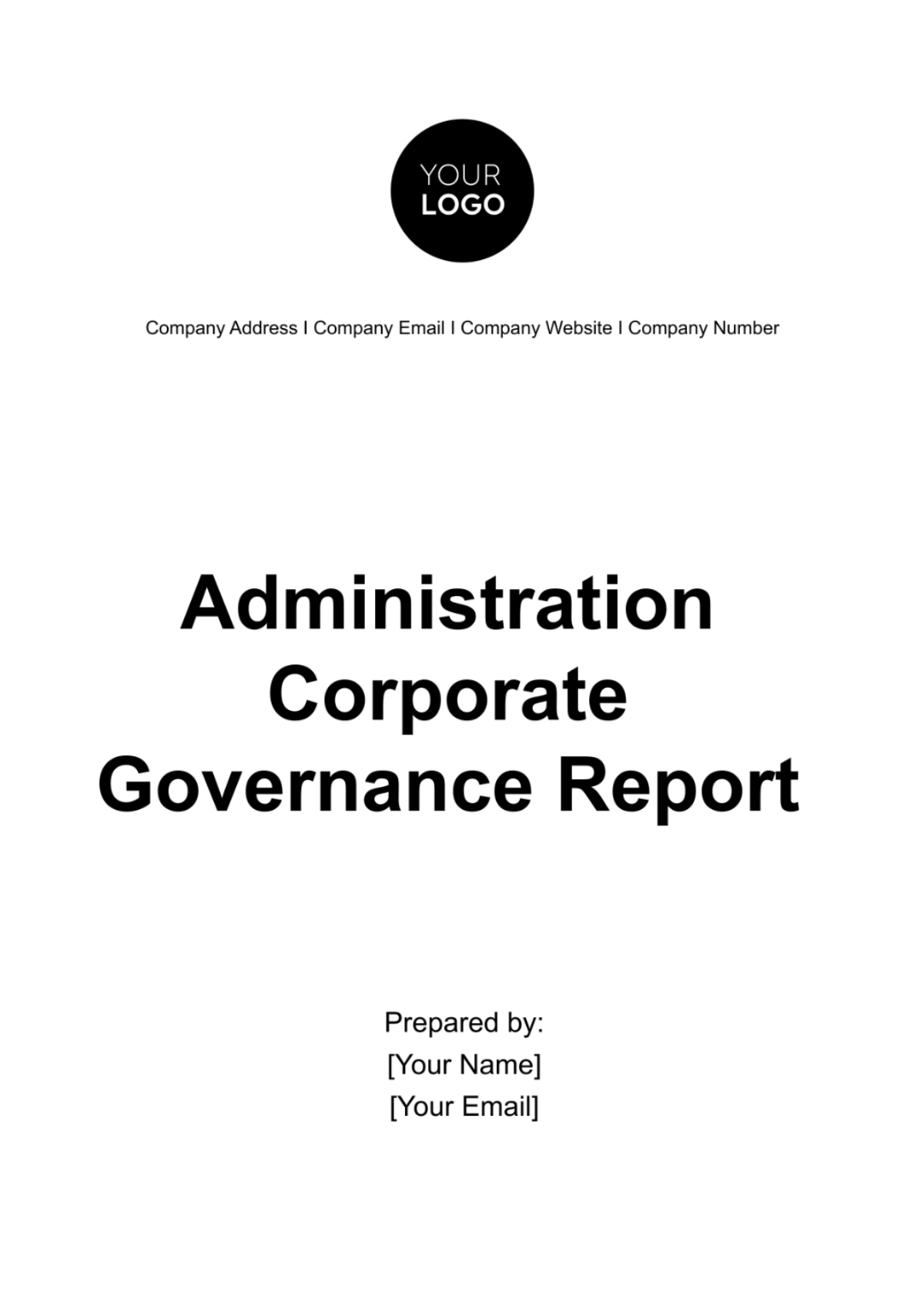 Administration Corporate Governance Report Template - Edit Online & Download