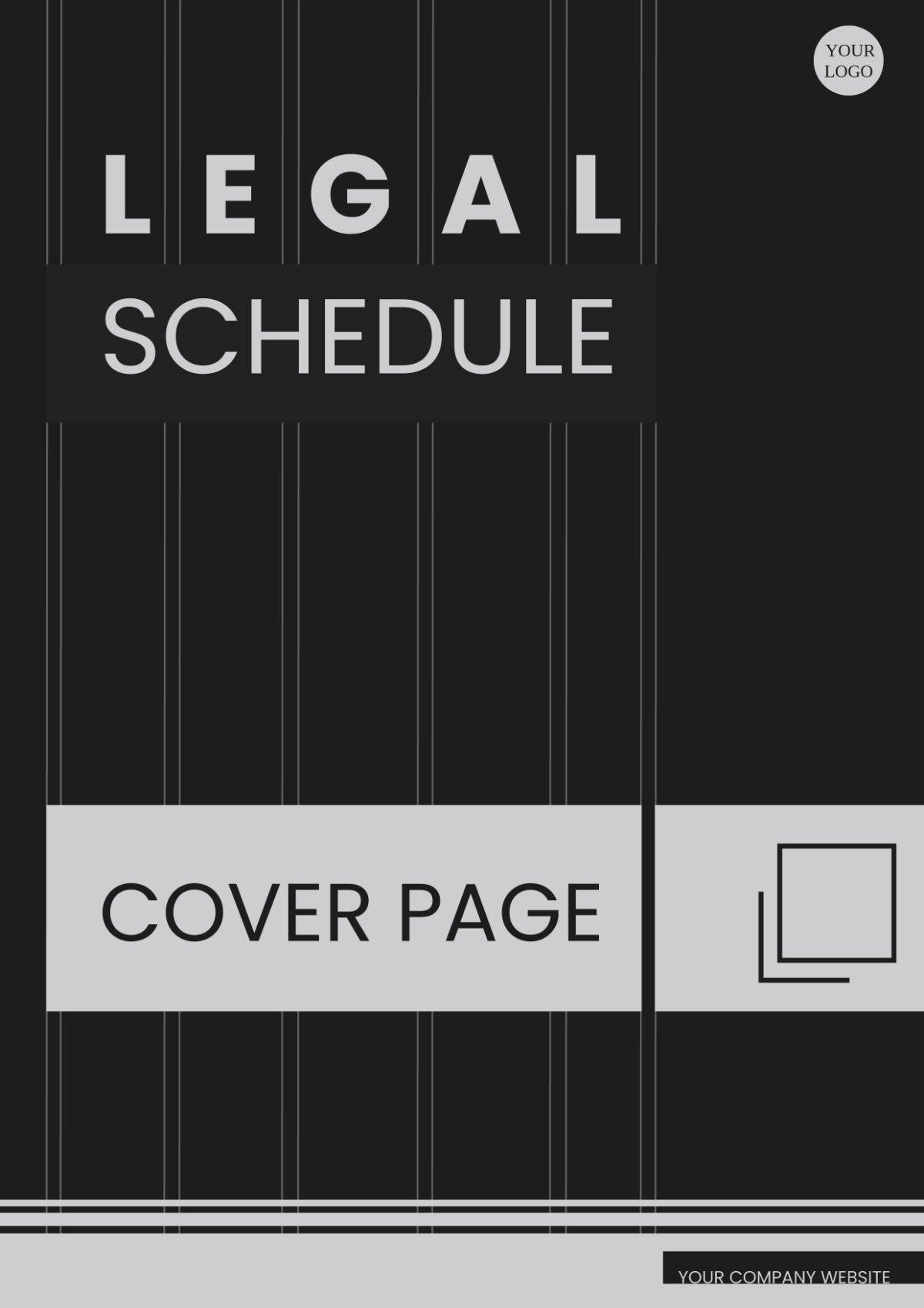 Legal Schedule Cover Page
