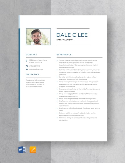 College Academic Advisor Resume Template Word DOC