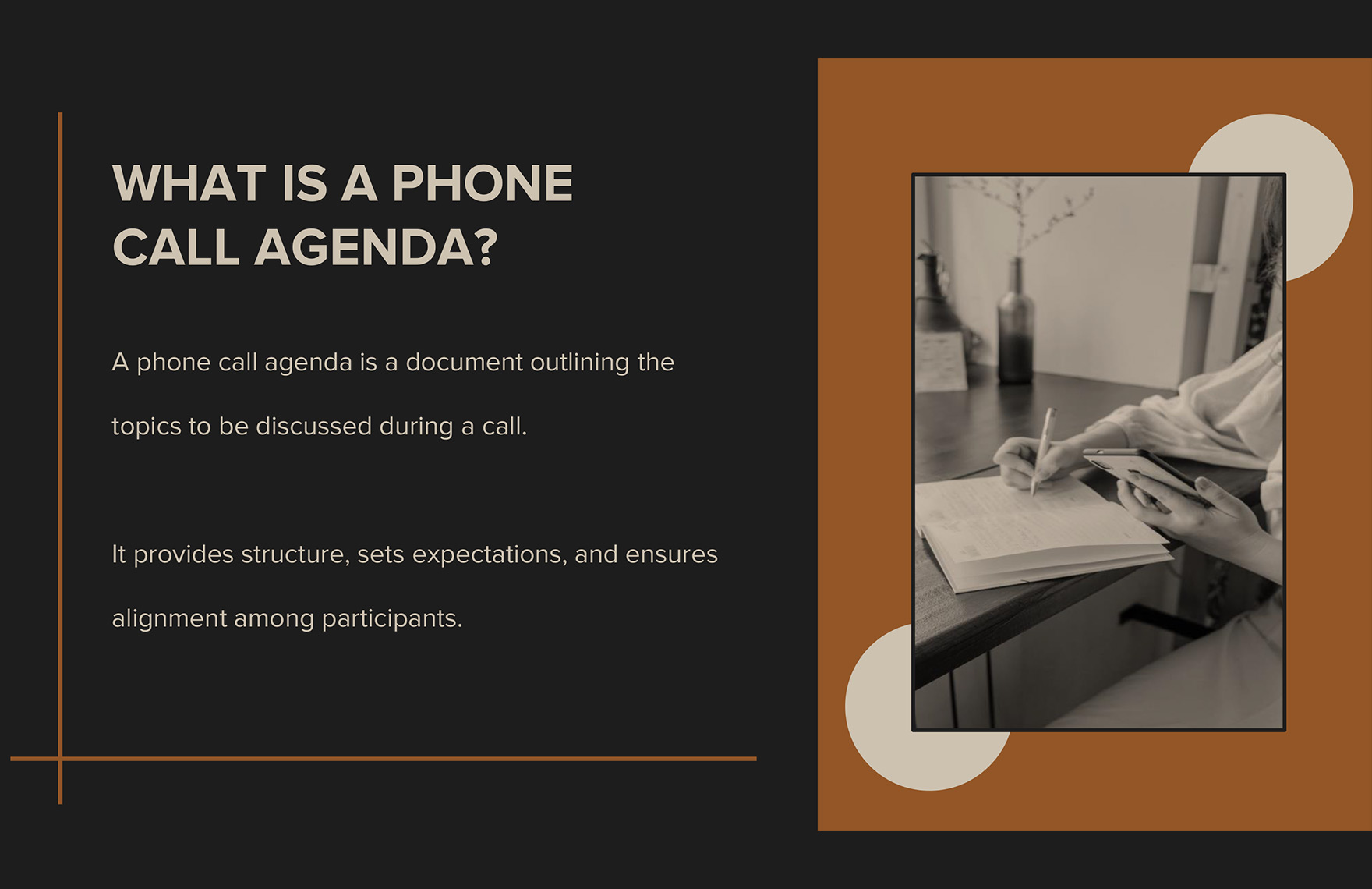 Phone Call Agenda Template