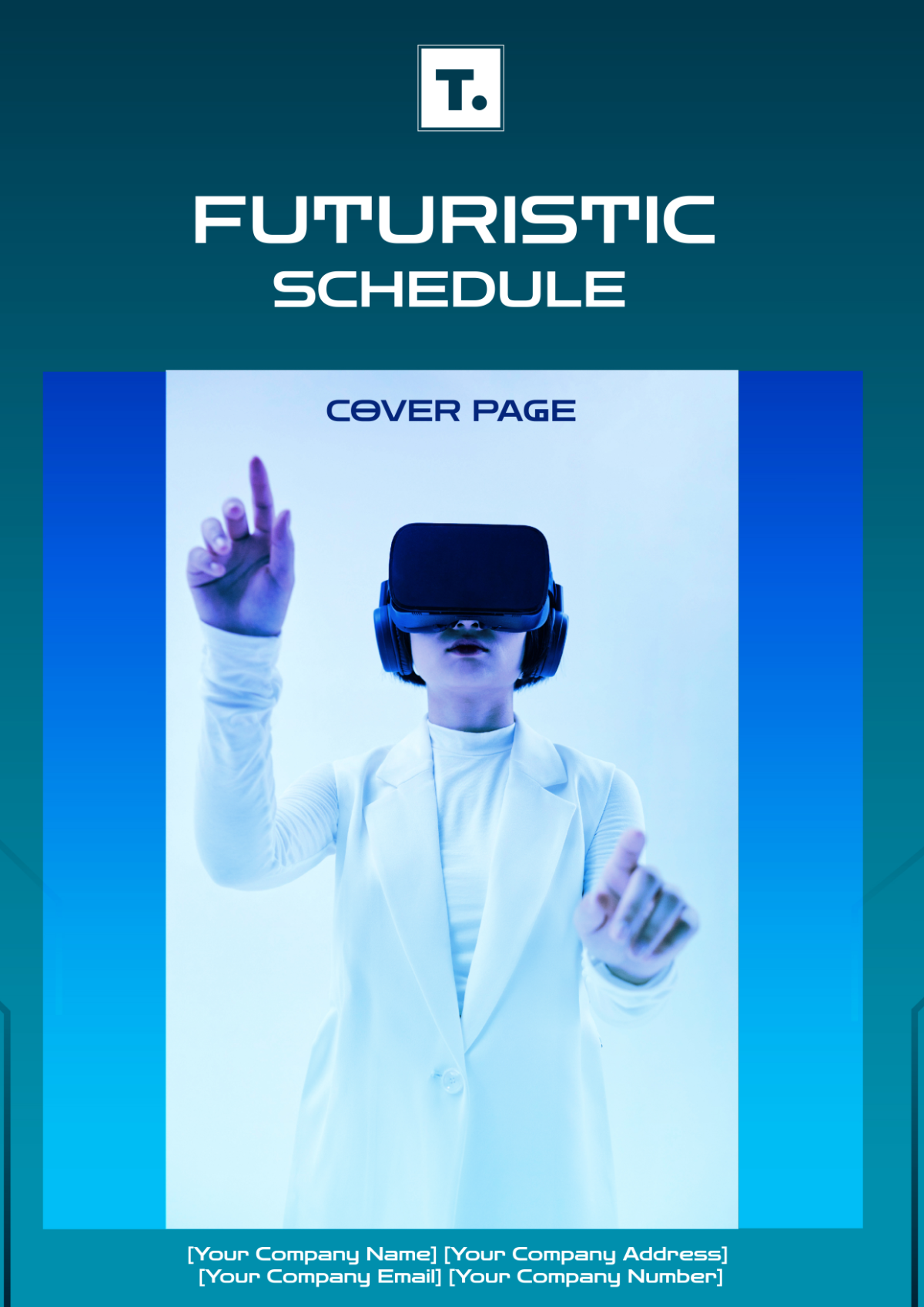 Futuristic Schedule Cover Page