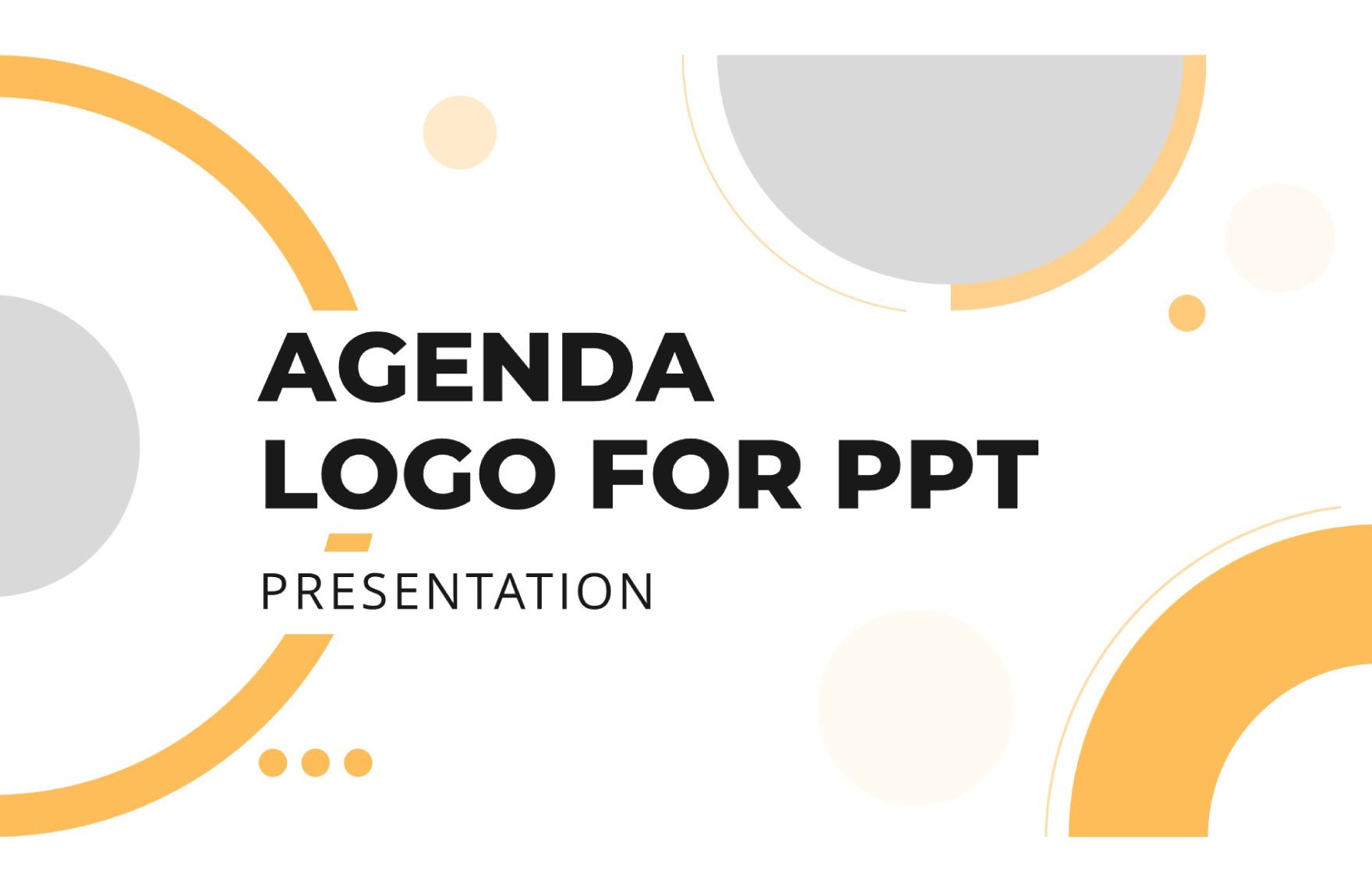 Agenda Logo for PPT Template