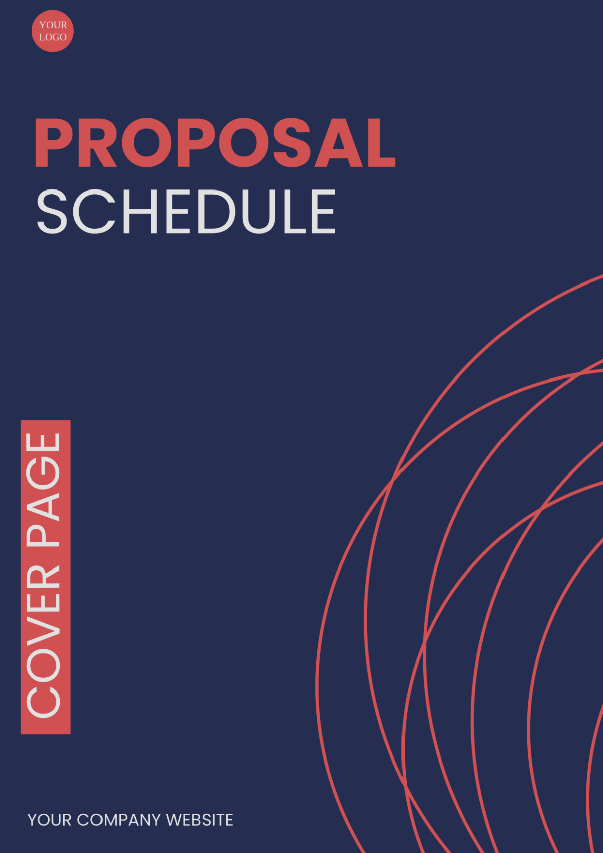 Proposal Schedule Cover Page