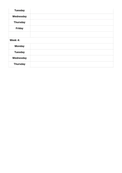 Free Email Marketing Promotional Schedule Template to Edit Online