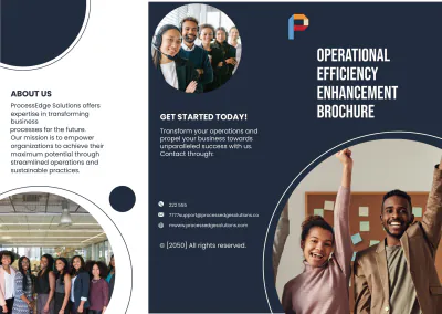 Free Operational Efficiency Enhancement Brochure Template to Edit Online