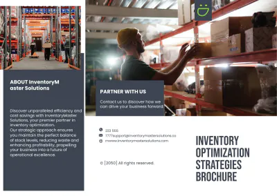 Free Inventory Optimization Strategies Brochure Template to Edit Online