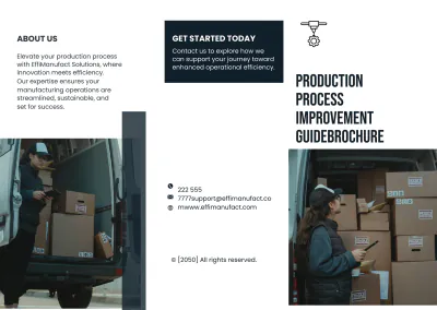 Free Production Process Improvement Guide Brochure Template to Edit Online