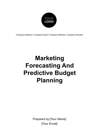 Free Marketing Forecasting and Predictive Budget Planning Template to Edit Online