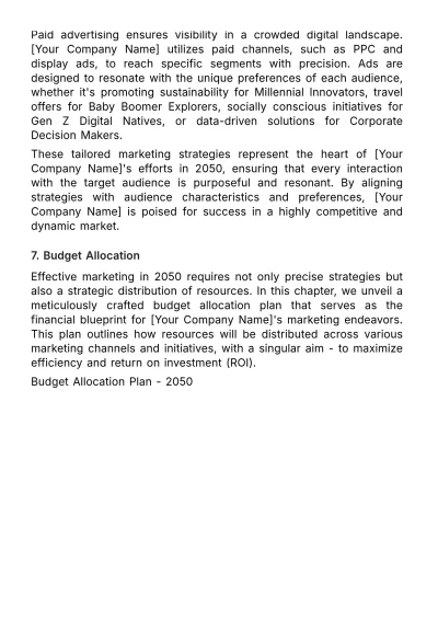 Free Marketing Forecasting and Predictive Budget Planning Template to Edit Online