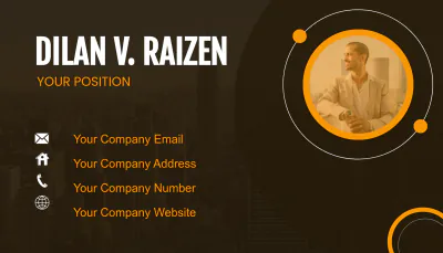 Free Human Resources Coordinator Business Card Template to Edit Online