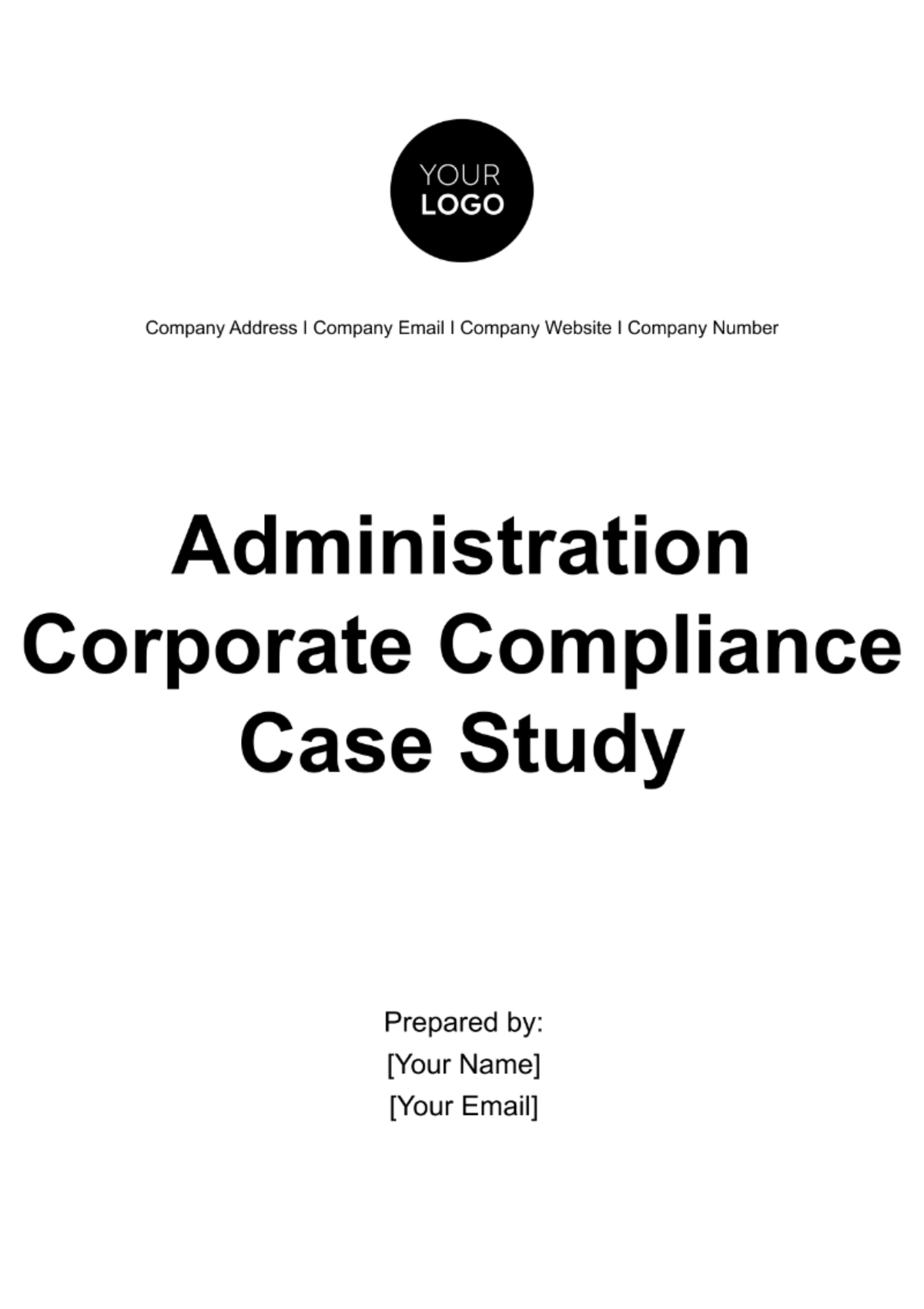 Administration Corporate Compliance Case Study Template