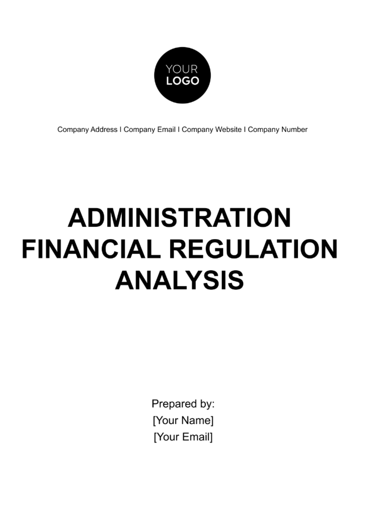 Free Administration Financial Regulation Analysis Template