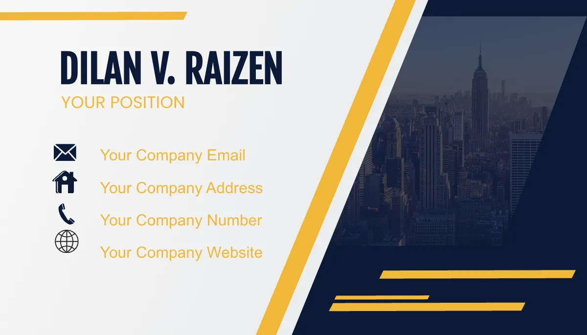 Free Office Operations Supervisor Business Card Template to Edit Online