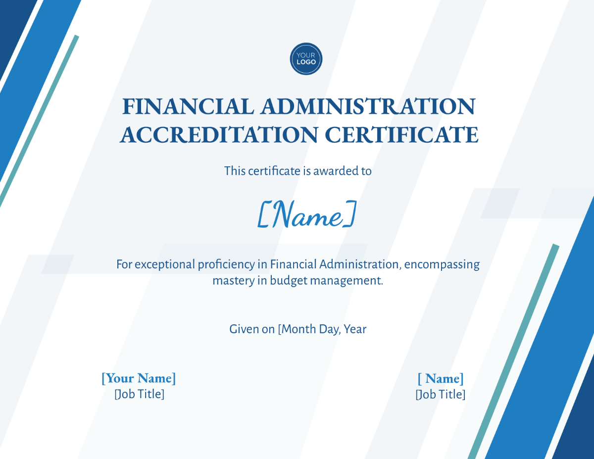 Financial Administration Accreditation Certificate
