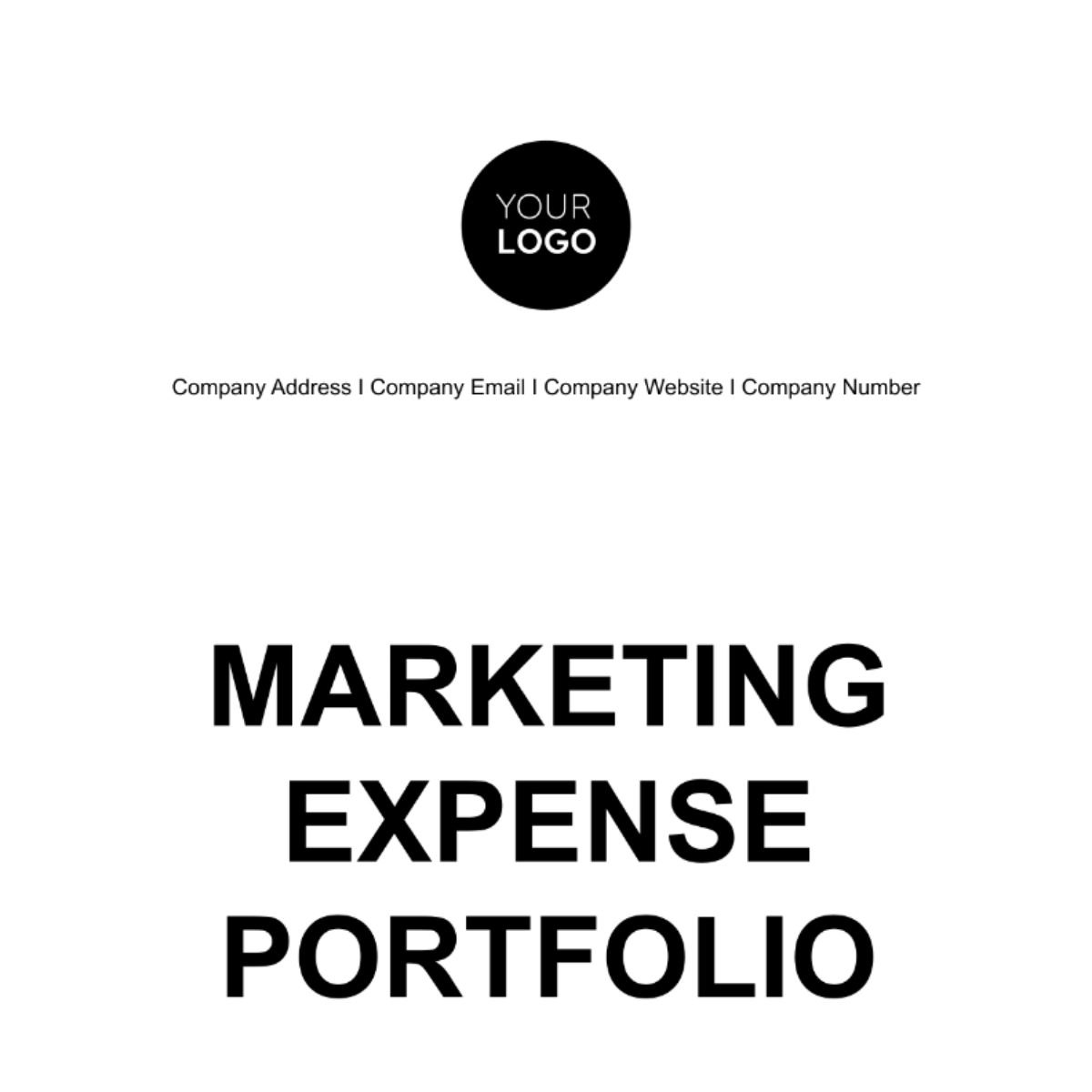 Marketing Expense Portfolio Template
