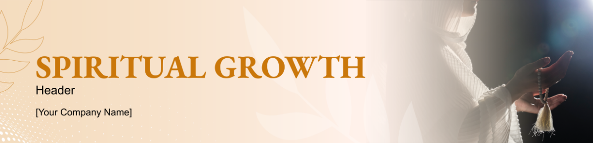 Spiritual Growth Header Template