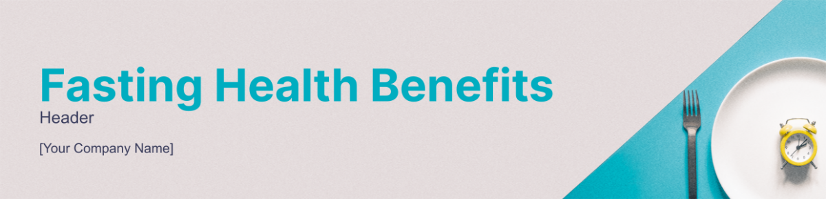Fasting Health Benefits Header Template