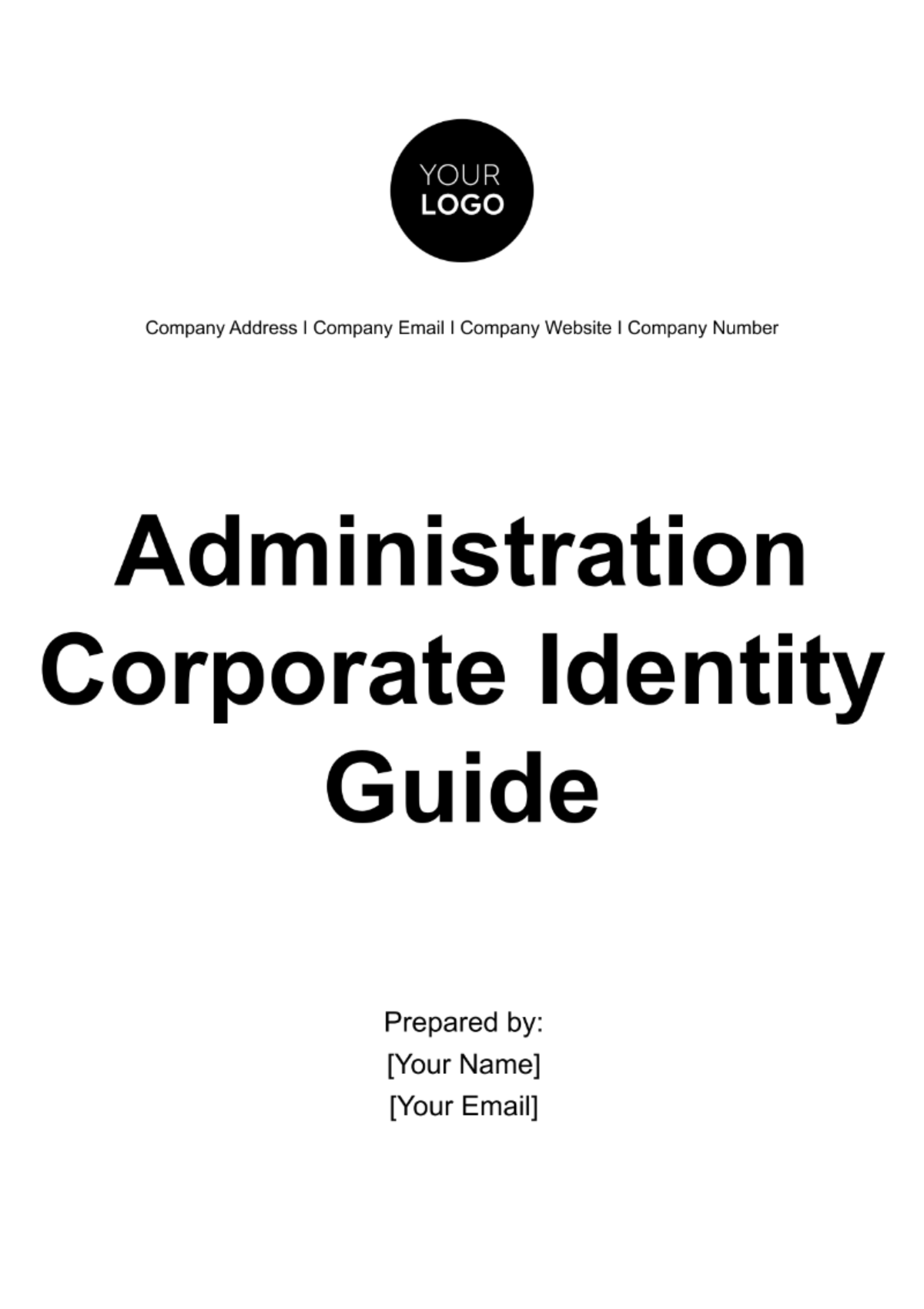 Free Administration Corporate Identity Guide Template