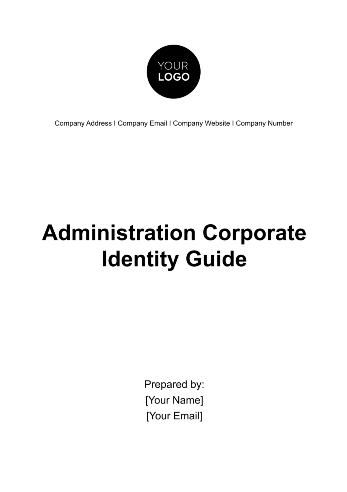 Administration Corporate Identity Guide Template - Edit Online & Download