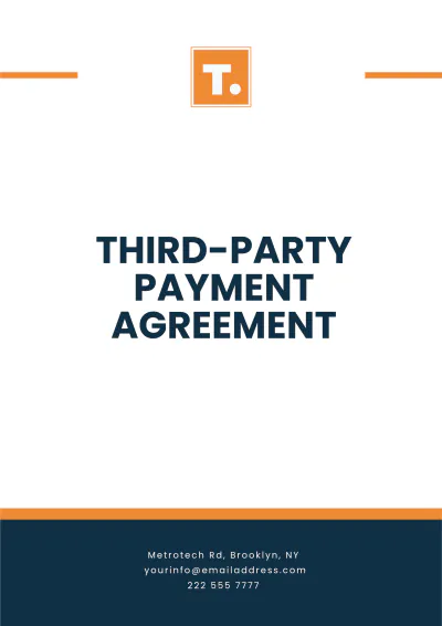 Free Third-Party Payment Agreement Template to Edit Online