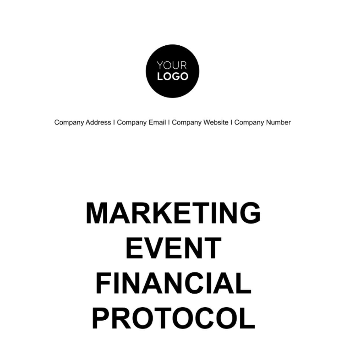 Marketing Event Financial Protocol Template