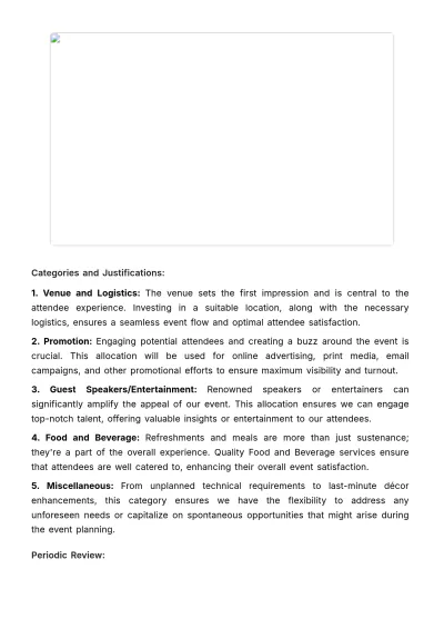 Free Marketing Event Financial Protocol Template to Edit Online
