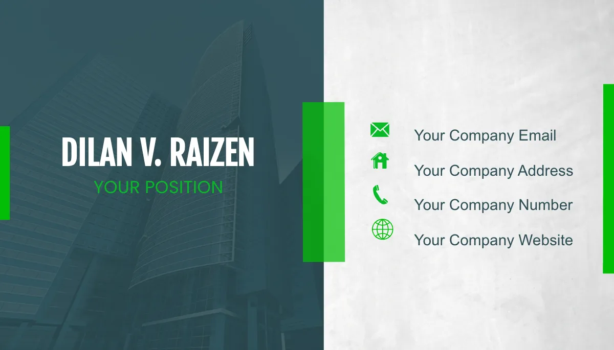 Free Legal Compliance Officer Business Card Template to Edit Online