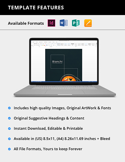 Family Cookbook Template InDesign Word Apple Pages Publisher 