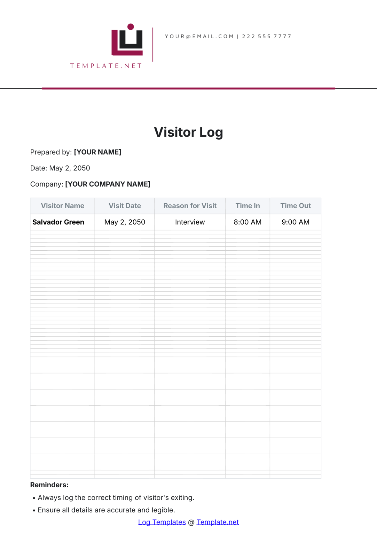 Free Meeting Decision Log Template - Edit Online & Download | Template.net